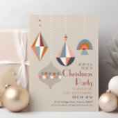 Moderne Geometrische Kerstfeest Kaart