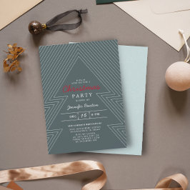 Moderne Geometrische kerstfeestdag Kaart