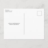 Moderne Geometrische kerstfoto Feestdagenkaart (Achterkant)