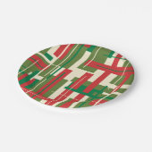 Moderne Geometrische Kerstmis, midden eeuw Abstrac Papieren Bordje (Gekanteld)