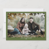 Moderne geometrische kleur overlappende kerstfoto feestdagenkaart (Achterkant)