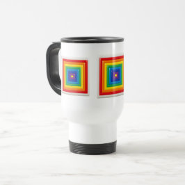Moderne Geometrische Kleur Pop Reisbeker