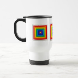 Moderne Geometrische Kleur Pop Reisbeker