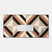 Moderne geometrische kleurenblok Bruin Bureaumat (Keyboard & Muis)