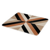 Moderne geometrische kleurenblok Bruin Snijplank (Hoek)