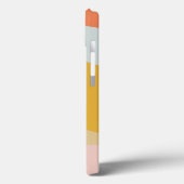 Moderne geometrische kleurenblok Persoonlijk koraa Case-Mate iPhone Case (Achterkant / Links)