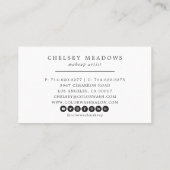 Moderne geometrische kleurenblok Terrazzo Visitekaartje (Achterkant)