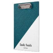 Moderne geometrische kleurenbloknaam klembord (Links)