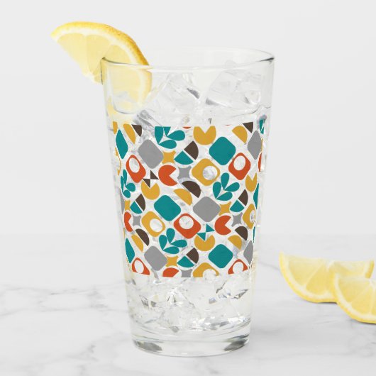 Moderne geometrische kleurige middenklassetriem glas (Voorkant ijs)