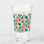 Moderne geometrische kleurige middenklassetriem glas (Voorkant)