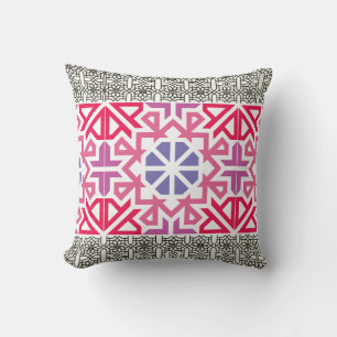 Moderne geometrische kleurrijke Boho-patroon Kussen