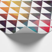 Moderne geometrische kleurrijke driehoeken cadeaupapier (Hoek)