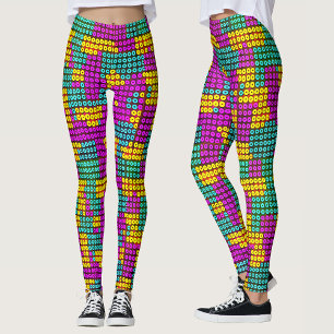 Moderne geometrische kleurrijke kinder speelgoed b leggings