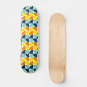 Moderne geometrische kool uit de middelste eeuw persoonlijk skateboard (Voorkant)