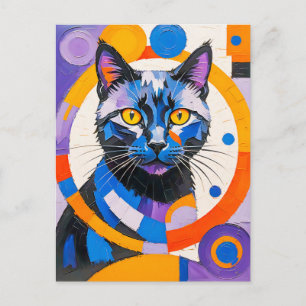 Moderne geometrische kunst briefkaart