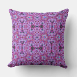 Moderne geometrische kunst Fuchsia roze Sierkussen
