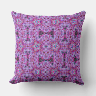 Moderne geometrische kunst Fuchsia roze Sierkussen