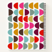 Moderne Geometrische kunst in het aardherfst, spec Notitieboek (Achterkant)