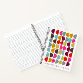 Moderne Geometrische kunst in het aardherfst, spec Notitieboek (Binnen)