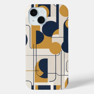 Moderne Geometrische Kunst iPhone 15 Hoesje