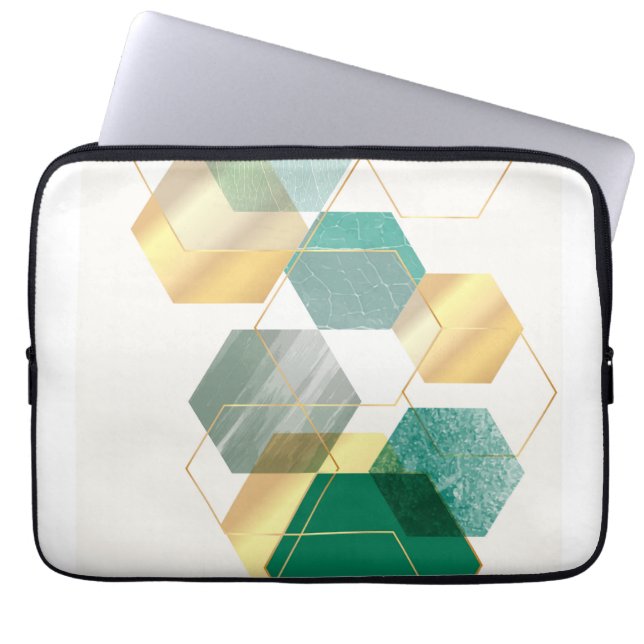 Moderne geometrische kunst laptop sleeve (Voorkant)
