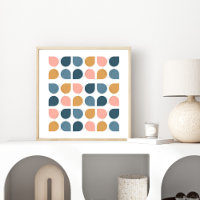 Moderne geometrische kunstontwerpen uit de middele