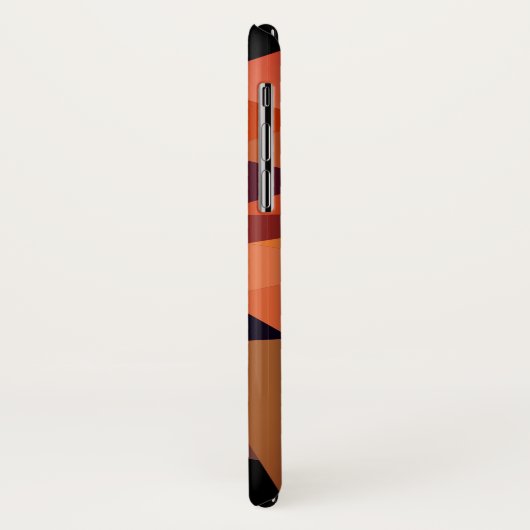 Moderne geometrische leeuw aangepaste naam Case-Mate iPhone case (Achterkant/links)