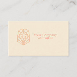 Moderne geometrische leeuw pastel vrouwelijke kleu visitekaartje