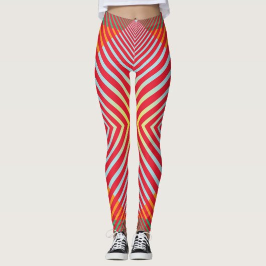 Moderne geometrische Leggings (Voorkant)