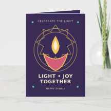Moderne Geometrische Licht Vreugde Samen Diwali Ka