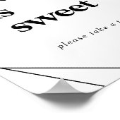 Moderne Geometrische Liefde Is Zoete Trouwsaambord Poster (Hoek)