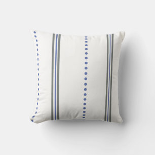 Moderne geometrische lijn- en stippenpatroon kussen