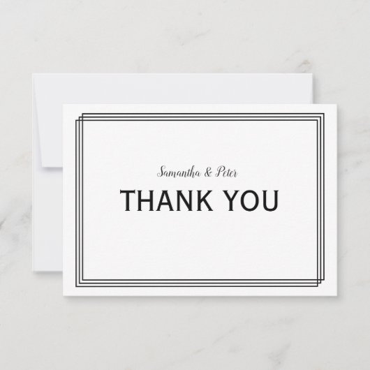 Moderne geometrische lijnen - 3x5 Hartelijk dank (Voorkant)