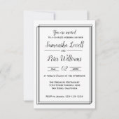 Moderne geometrische lijnen - 3x5-weduwingshower u kaart (Voorkant)