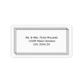 Moderne geometrische lijnen - Adreslabel Etiket (Voorkant)