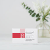 Moderne geometrische lijnen Creatief Visitekaartje (Staand voorkant)