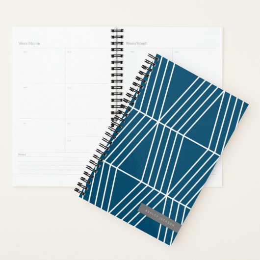 Moderne geometrische lijnen planner (Display)