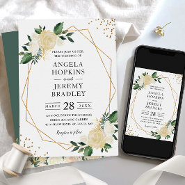 Moderne Geometrische Lijst Natuur Groene Floral We Kaart