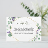 Moderne Geometrische Lijst van Eucalyptus Informatiekaartje