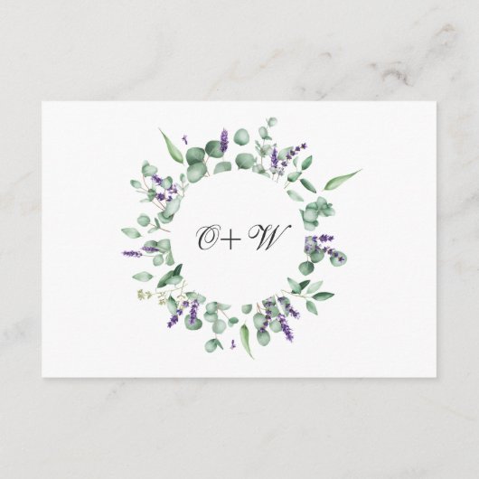 Moderne Geometrische Lijst van Eucalyptus Informatiekaartje (Achterkant)