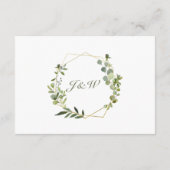 Moderne Geometrische Lijst van Eucalyptus Weddensc Informatiekaartje (Achterkant)