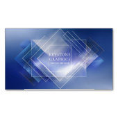 Moderne Geometrische Logo Corporate Magnetisch Visitekaartje (Voorkant)