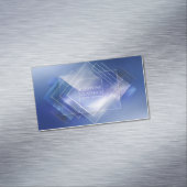 Moderne Geometrische Logo Corporate Magnetisch Visitekaartje (Voorbeeld)