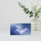 Moderne Geometrische Logo Corporate Visitekaartje (Staand voorkant)