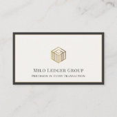 Moderne geometrische Logo Visitekaartje (Voorkant)