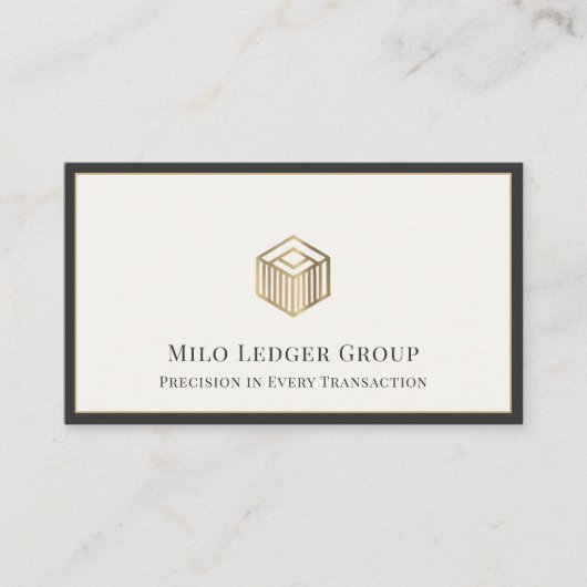 Moderne geometrische Logo Visitekaartje (Voorkant)