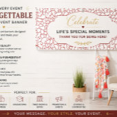 Moderne Geometrische Luxe Evenementenbanner Spandoek