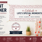 Moderne Geometrische Luxe Evenementenbanner Spandoek