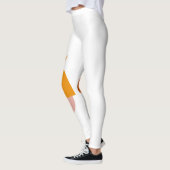 Moderne Geometrische Maan Abstracte Kunst Leggings (Links)