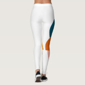 Moderne Geometrische Maan Abstracte Kunst Leggings (Achterkant)